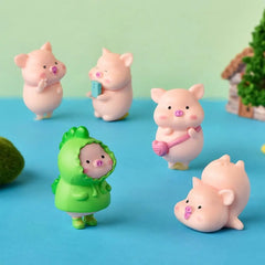 Cute Pig Miniature Figurine