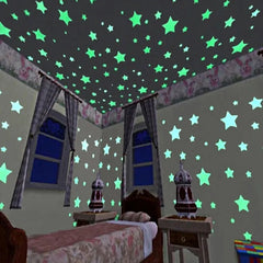 3D Glow Star Stickers