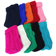 Knitted Dog Winter Clothes