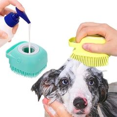 Silicone Pet Bath Brush Massager