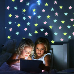 3D Glow Star Stickers