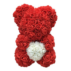 Valentines Day Gift  25cm Rose Teddy Bear From Flowers      Bear With Flowers  Red Rose Bear